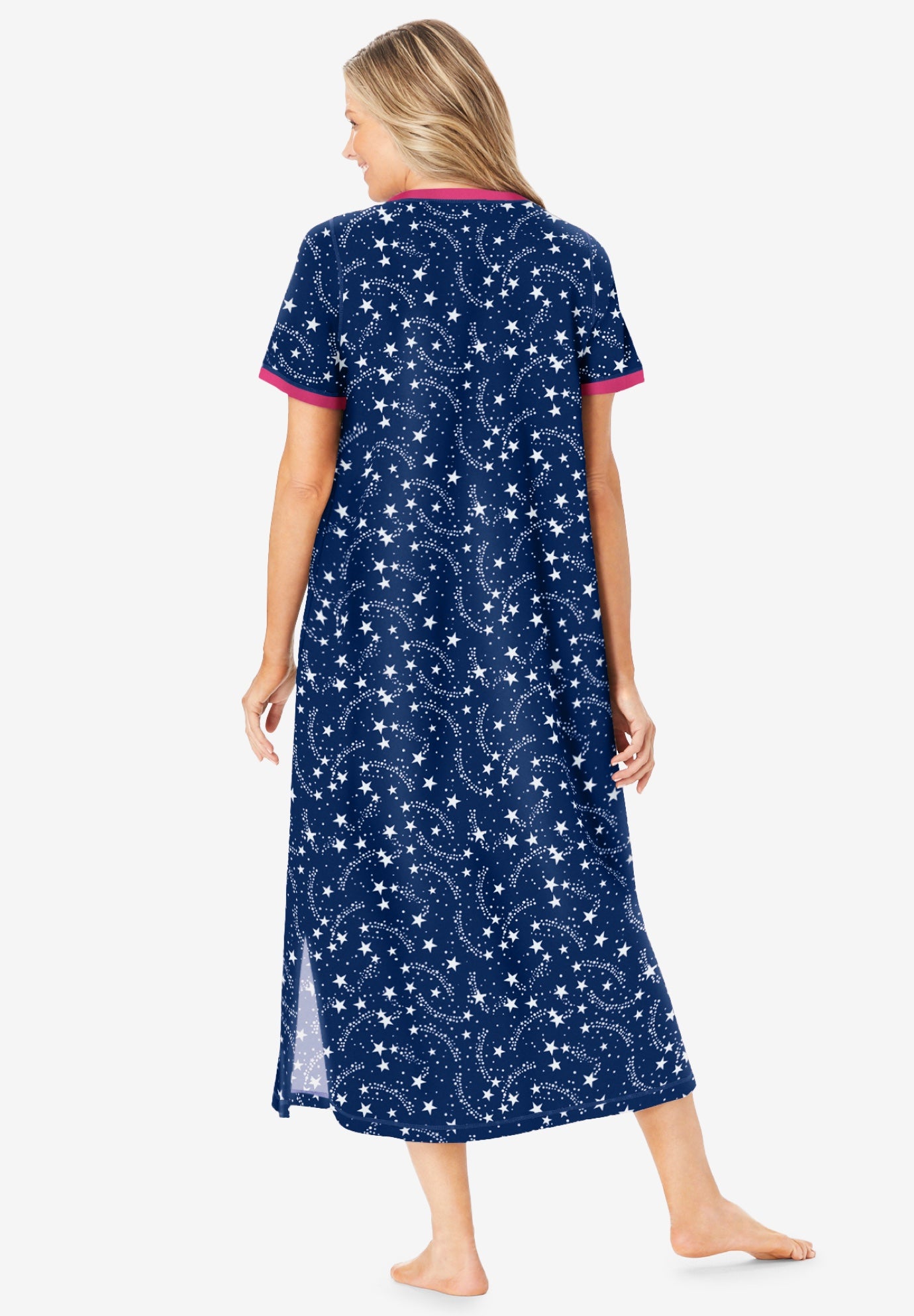 Long Henley Sleepshirt image number 1