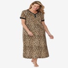 Long Henley Sleepshirt image number null