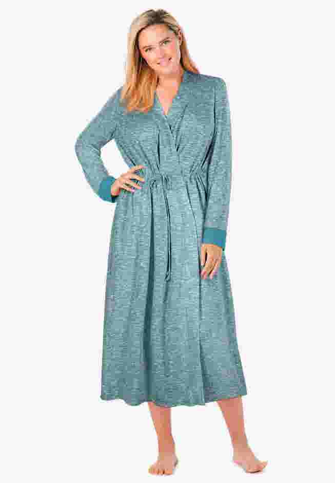 Marled Long Duster Robe  image number 0