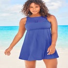 Laser-Cut Swim Dress image number null