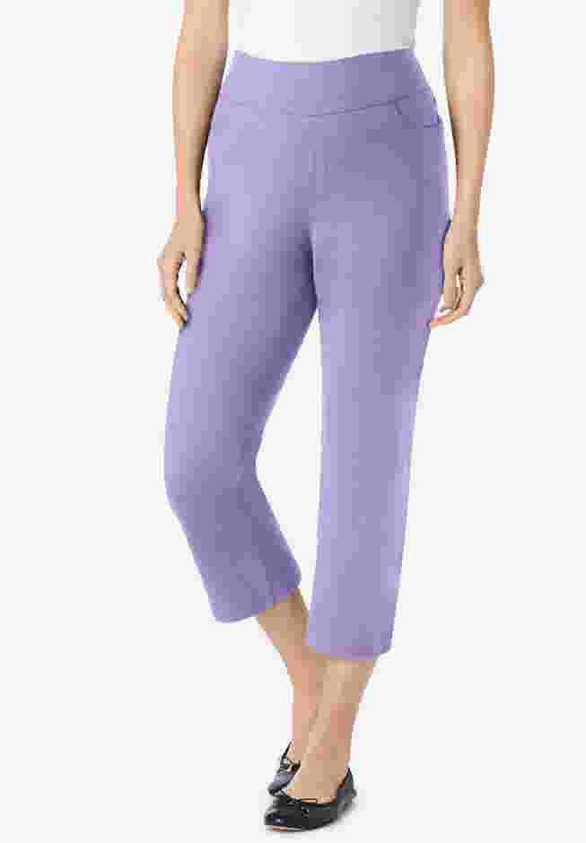 Flex-Fit Pull-On Denim Capri image number 0