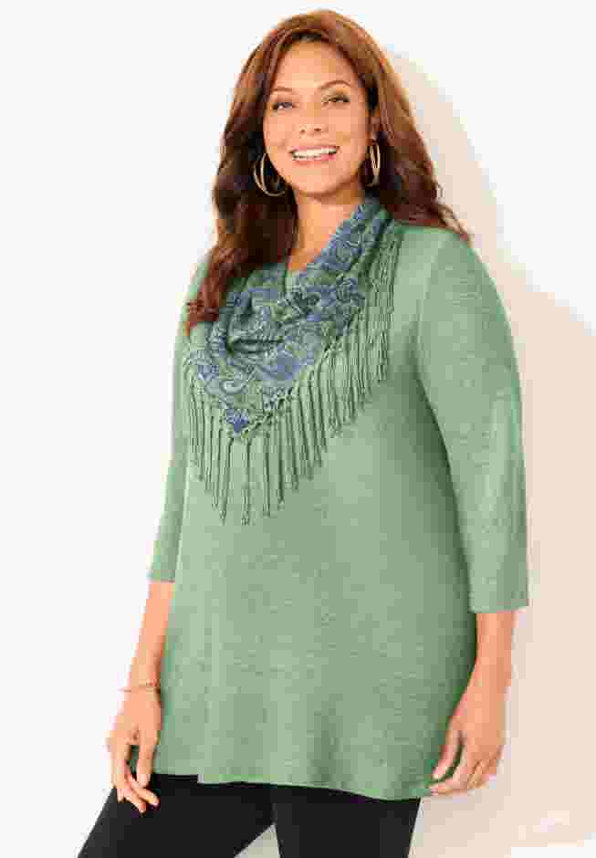 Impossibly Soft Tunic & Scarf Duet image number 2