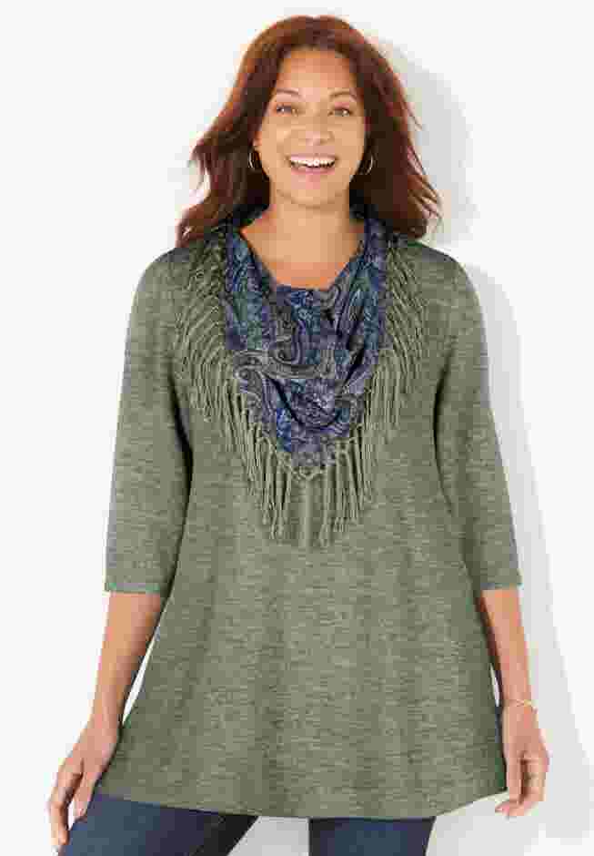 Impossibly Soft Tunic & Scarf Duet image number 0
