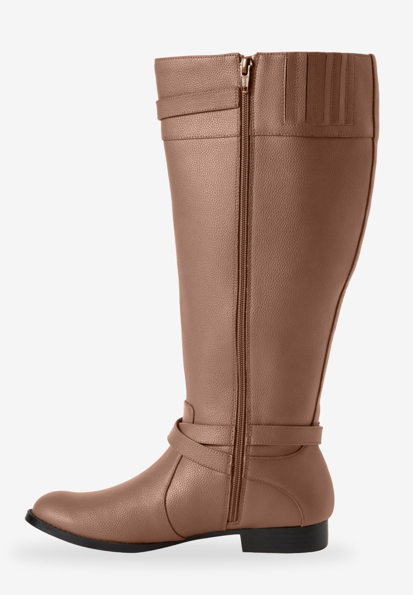 The Janis Tall Wide Calf Leather Boot By Comfortview image number 7
