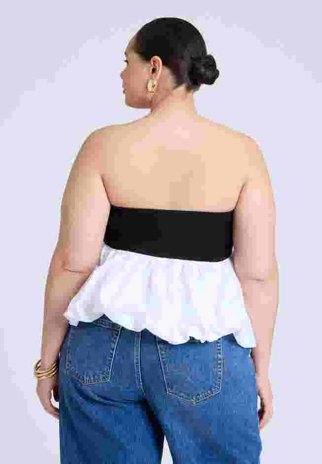 Peplum Tube Top  image number 1