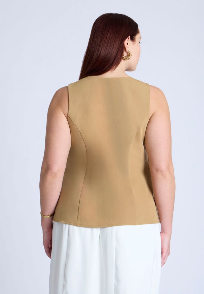 Button Detail Sleeveless Top image number 1