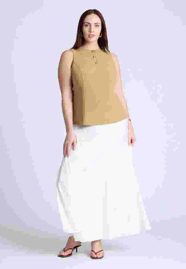Button Detail Sleeveless Top image number 2