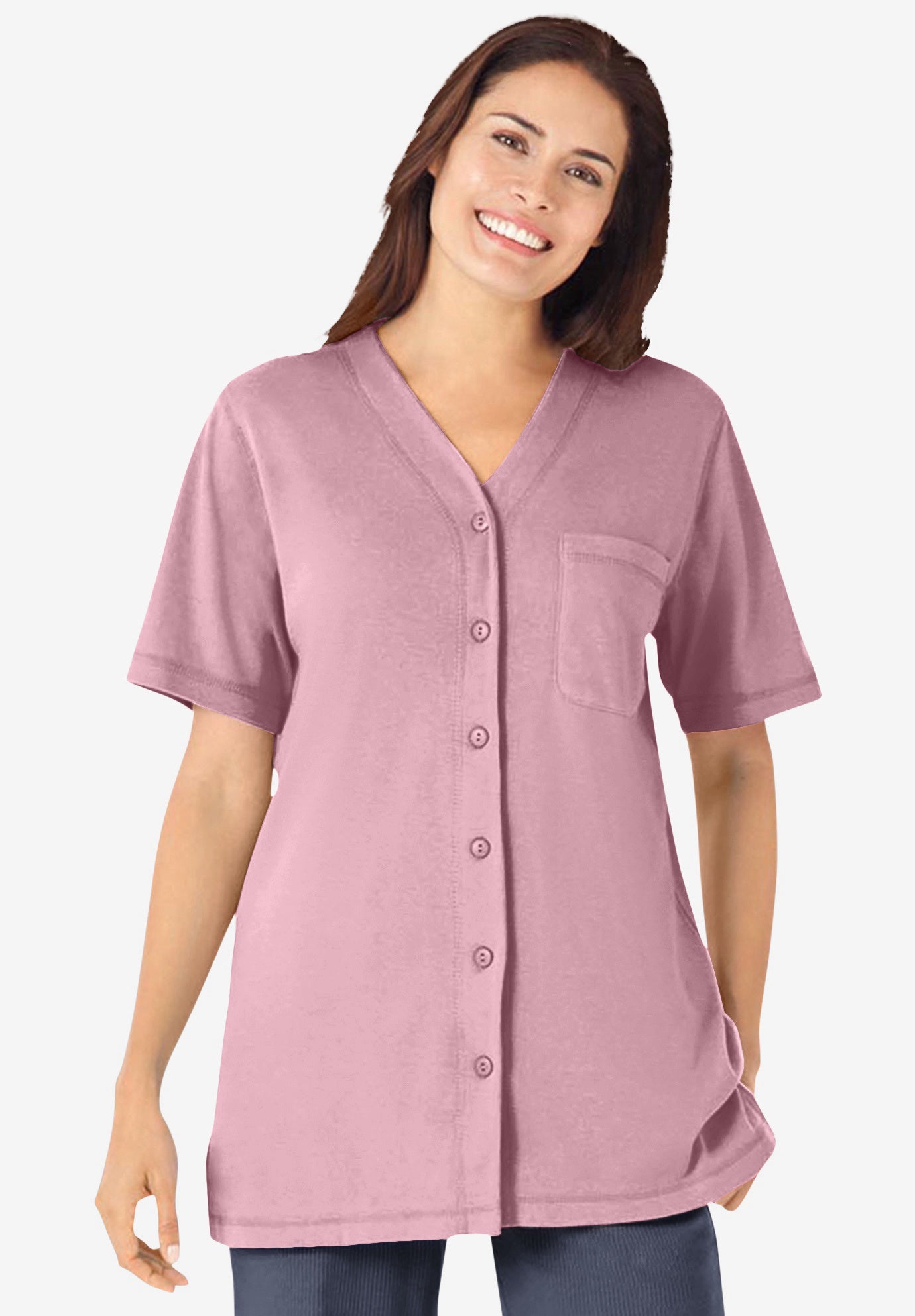 7-Day Short-Sleeve Baseball Tunic image number 0