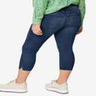 Slim 5-Pocket Denim Capri image number null