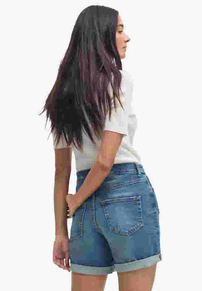 Denim Boyfriend Shorts image number 1