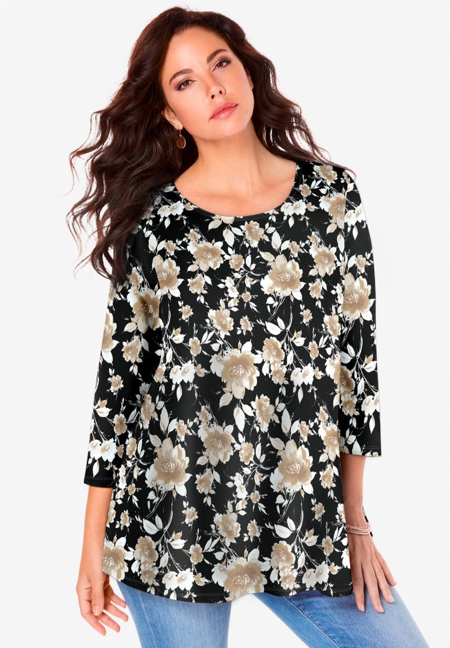 Ultimate Three Quarter Sleeve Swing Tee image number 0