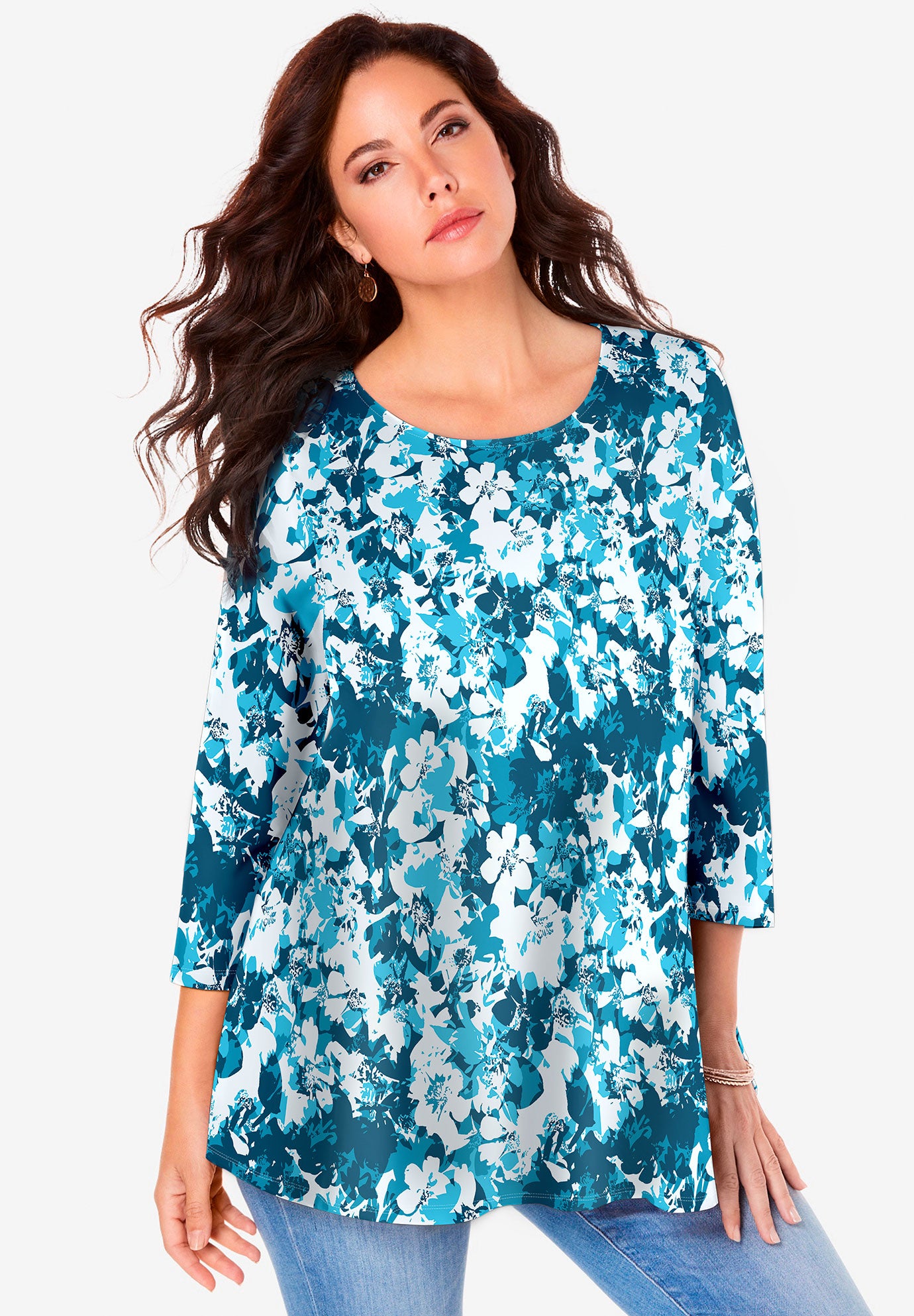 Ultimate Three Quarter Sleeve Swing Tee image number 0