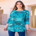 Ultimate Three Quarter Sleeve Swing Tee image number null