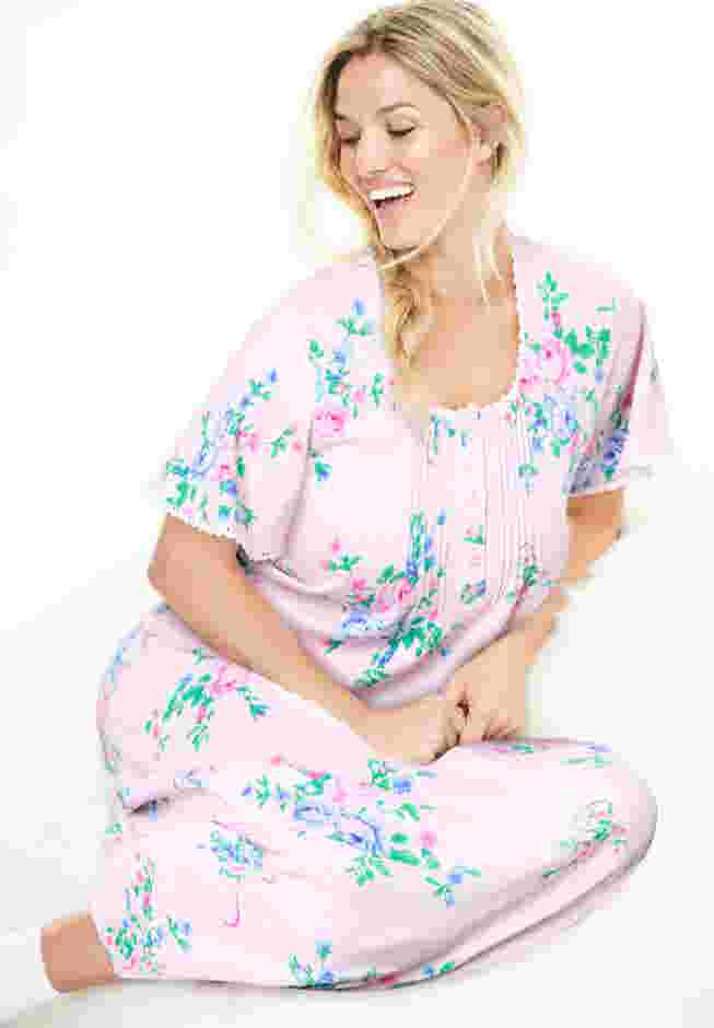 Long Pintuck Knit Gown image number 5