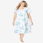 Short Pintuck Knit Gown image number null