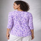 Stretch Cotton Scoop Neck Tee image number null