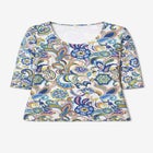 Stretch Cotton Scoop Neck Tee image number null