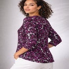 Stretch Cotton Scoop Neck Tee image number 1