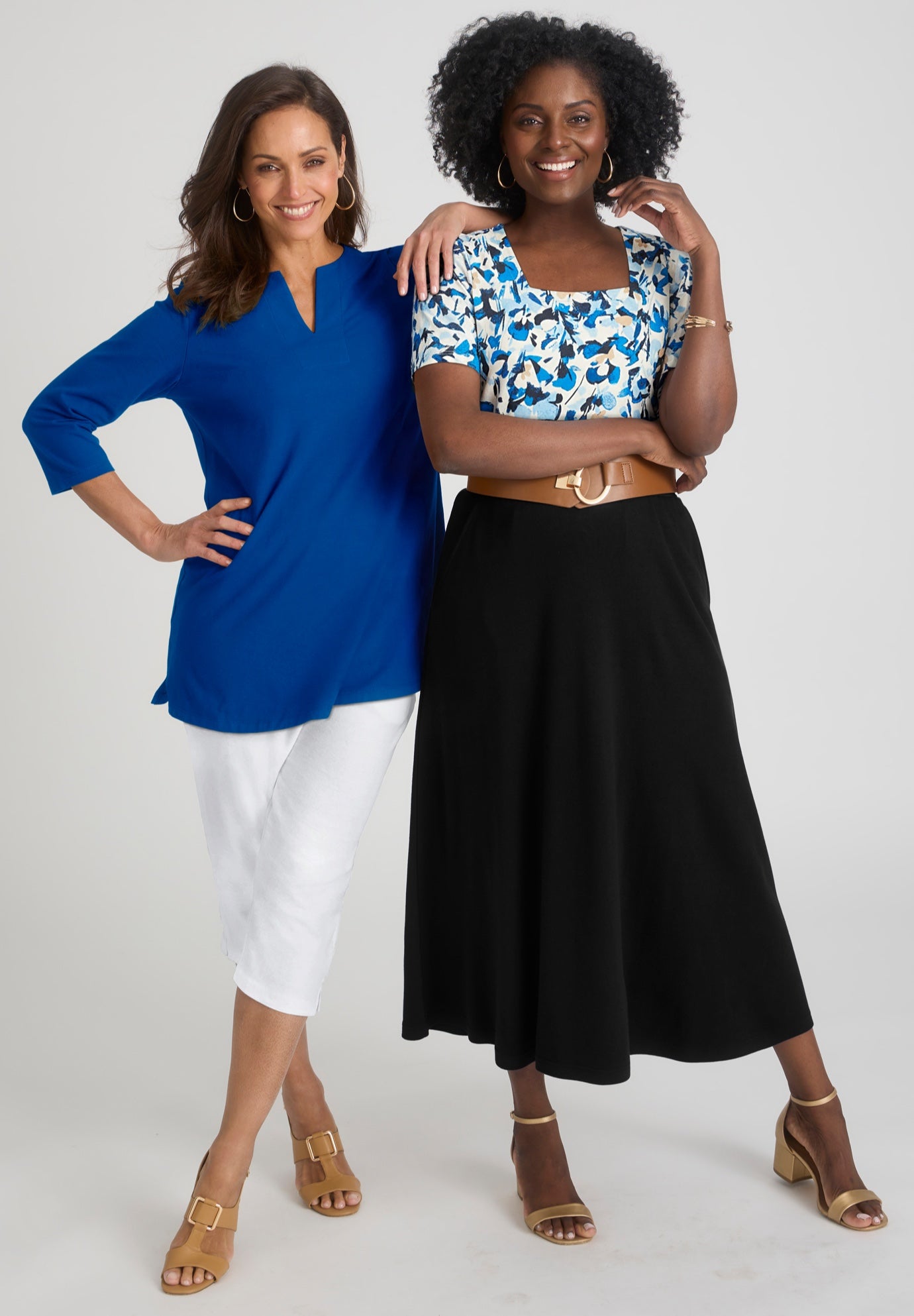 Stretch Cotton Square Neck Tee image number 5