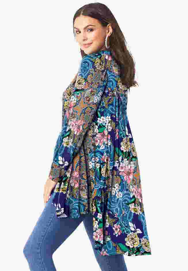 Fit And Flare Crinkle Tunic image number 1