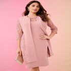 Pearl Trim Jacket Dress image number null