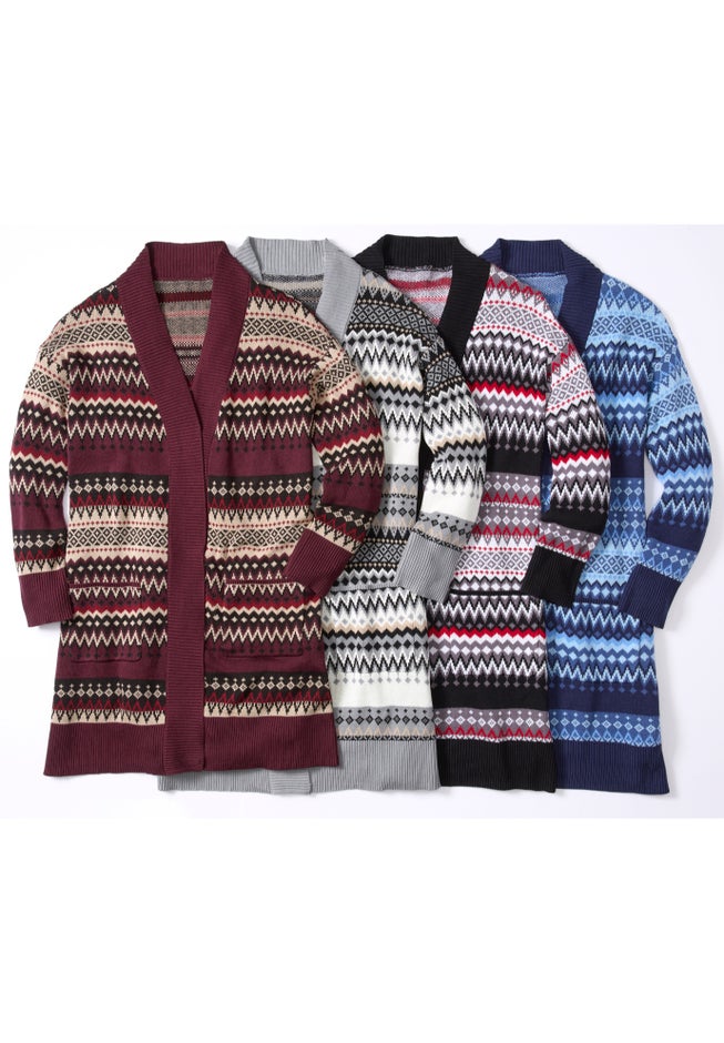 Classic Fair Isle Coatigan image number 4