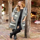 Classic Fair Isle Coatigan image number null