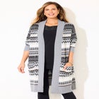 Classic Fair Isle Coatigan image number null