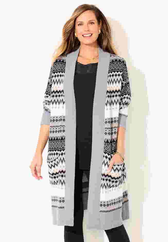 Classic Fair Isle Coatigan image number 0