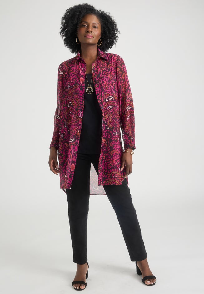 Sheer Georgette Mega Tunic image number 1