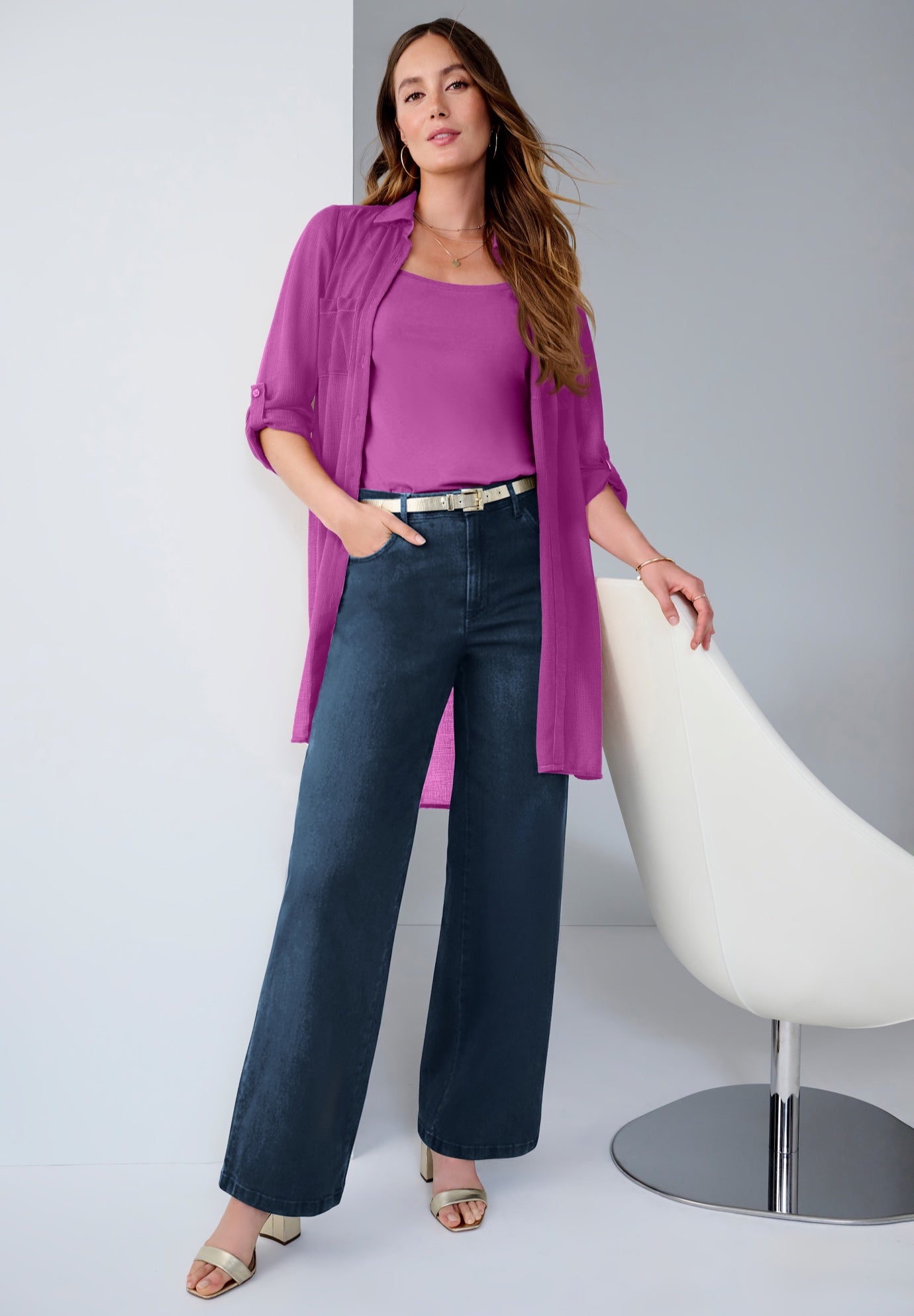 Sheer Georgette Mega Tunic image number 0