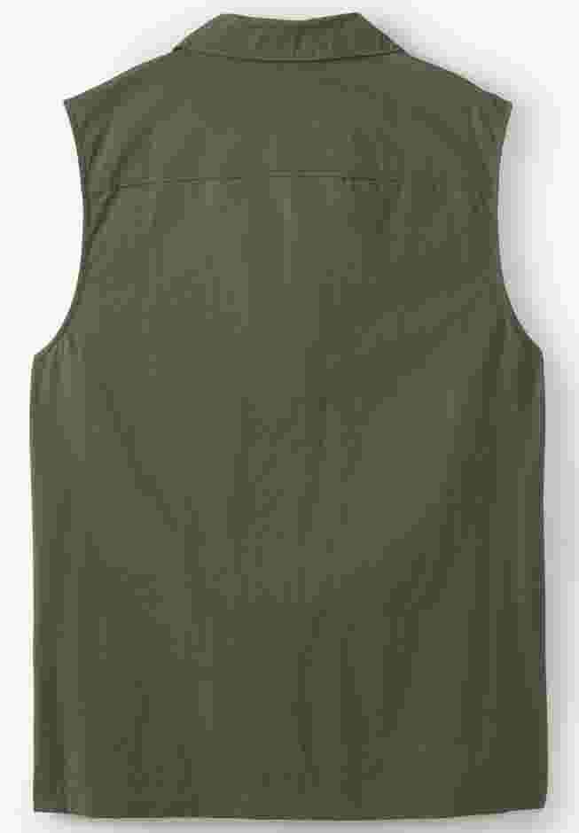 9 Pocket Twill Utility Vest image number 1
