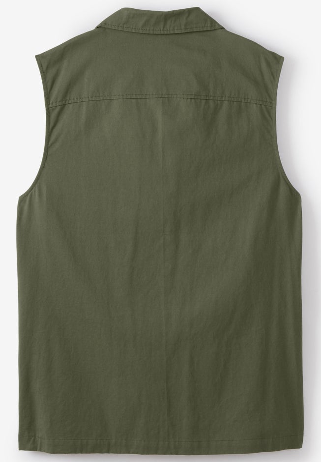 9 Pocket Twill Utility Vest image number 1