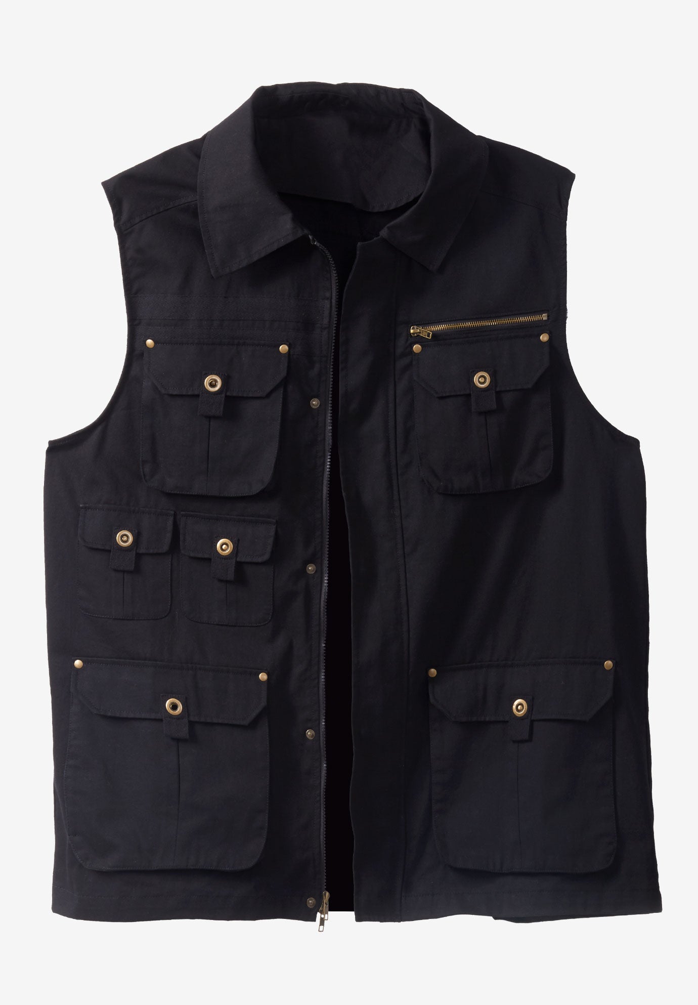 9 Pocket Twill Utility Vest image number 0