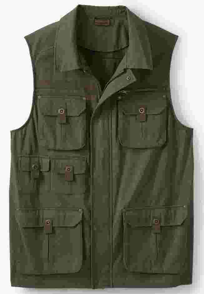 9 Pocket Twill Utility Vest image number 0