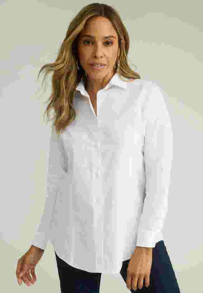 Wrinkle-Free Stretch Poplin Shirt image number 0