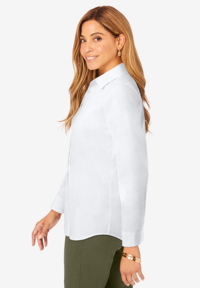 Wrinkle-Free Stretch Poplin Shirt image number 2