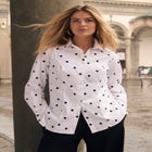 Stretch Cotton Poplin Button Down Shirt image number null