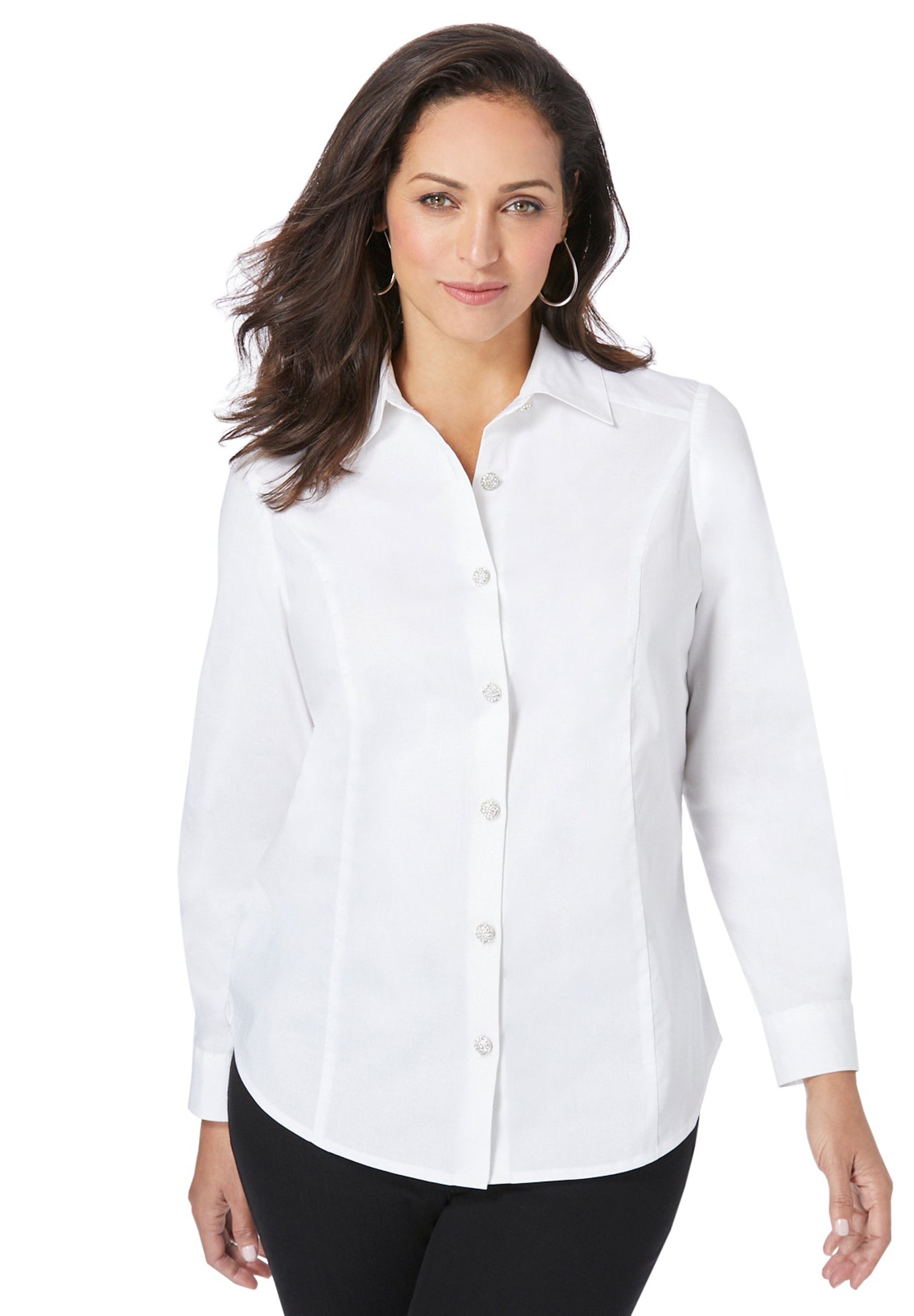 Wrinkle-Free Stretch Poplin Shirt image number 0