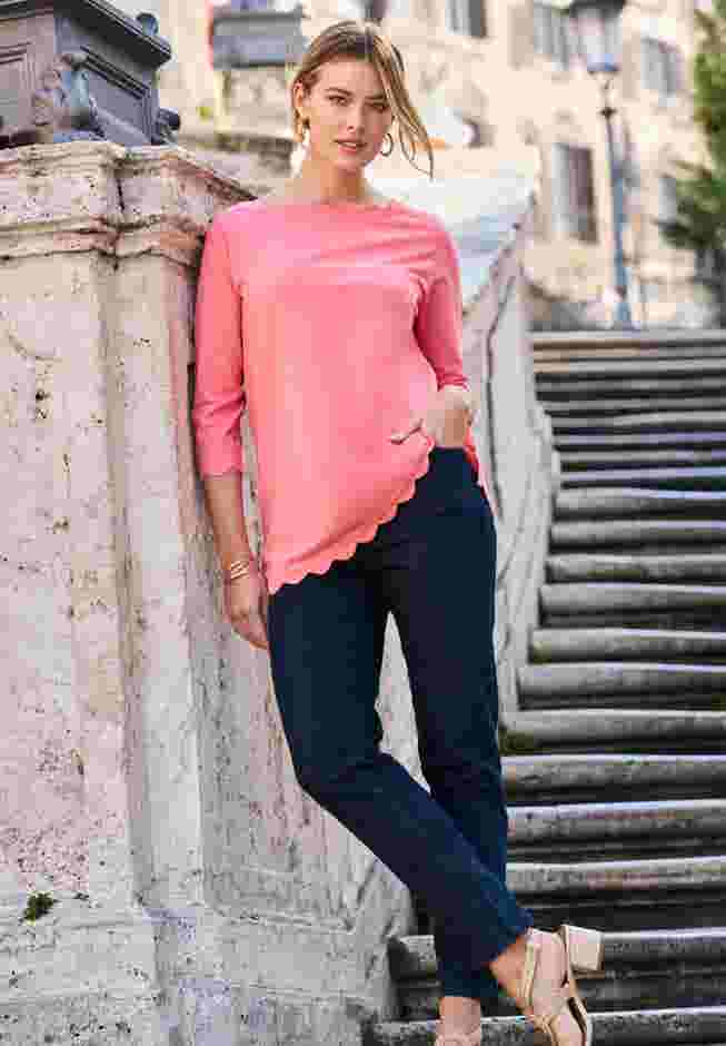 Scallop Boatneck Tunic image number 3