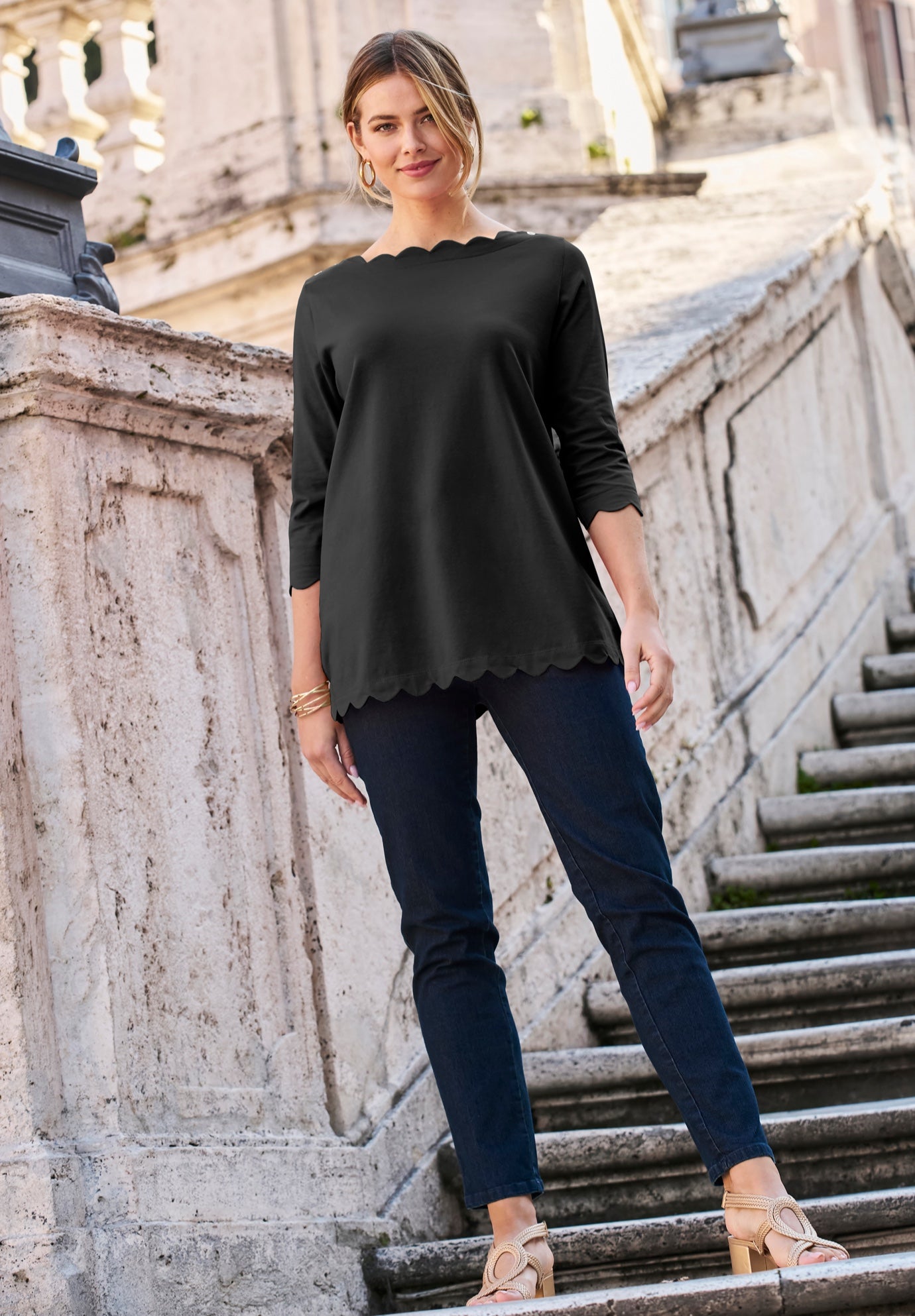 Scallop Boatneck Tunic image number 2