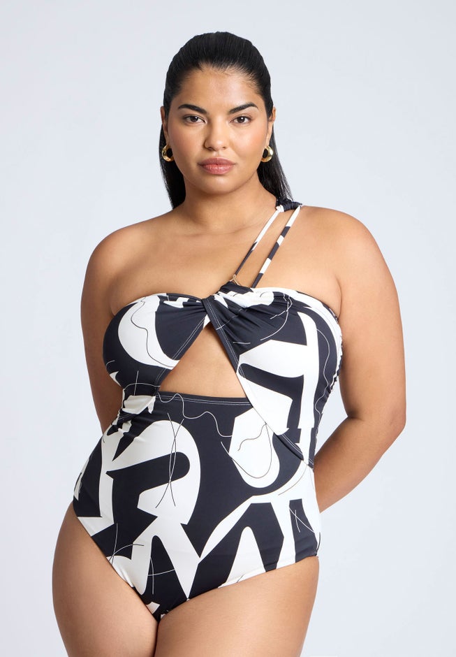 String One Shoulder With Front Cut-Out image number 1