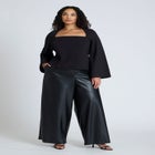 Square Neck Seam Detail Top image number null