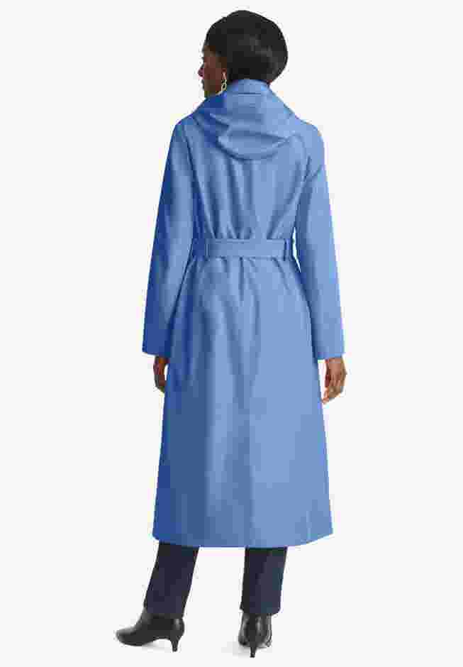 Double Breasted Long Trench Raincoat image number 1