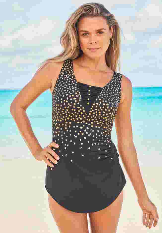Sarong-Front Swimsuit image number 0