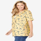 7-Day Layer-Look Elbow-Sleeve Tee image number 2