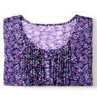 7-Day Three-Quarter Sleeve Pintucked Henley Tunic image number null