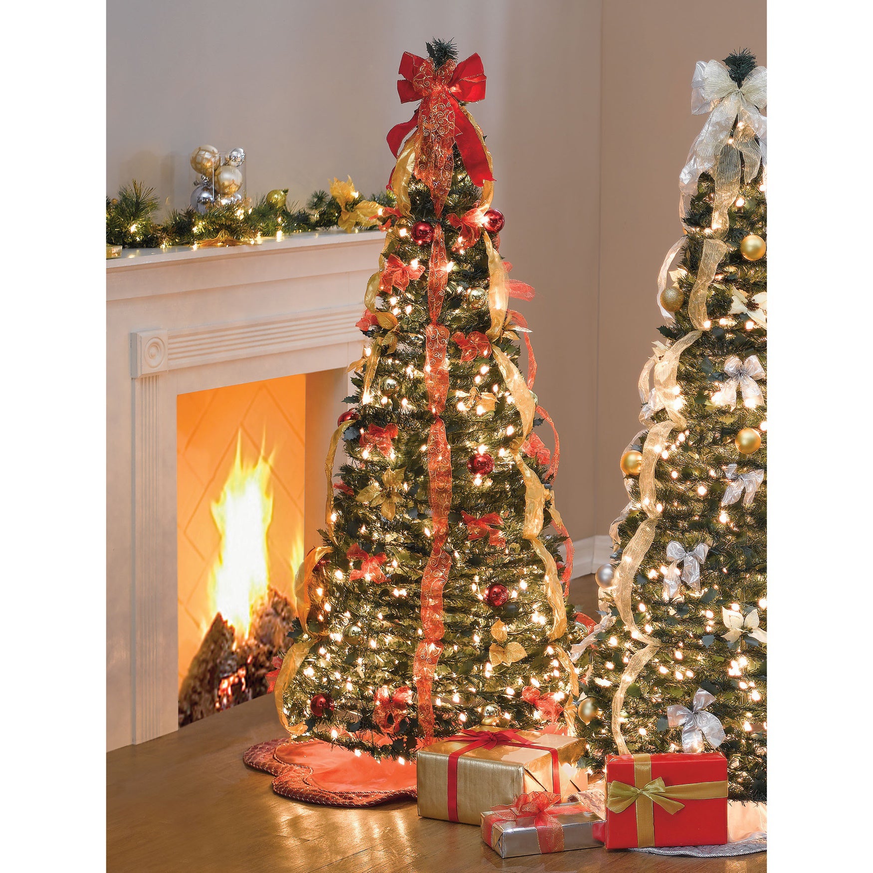 7&frac12; ft. Pre-Lit Pop-Up Christmas Tree with Remote image number 0