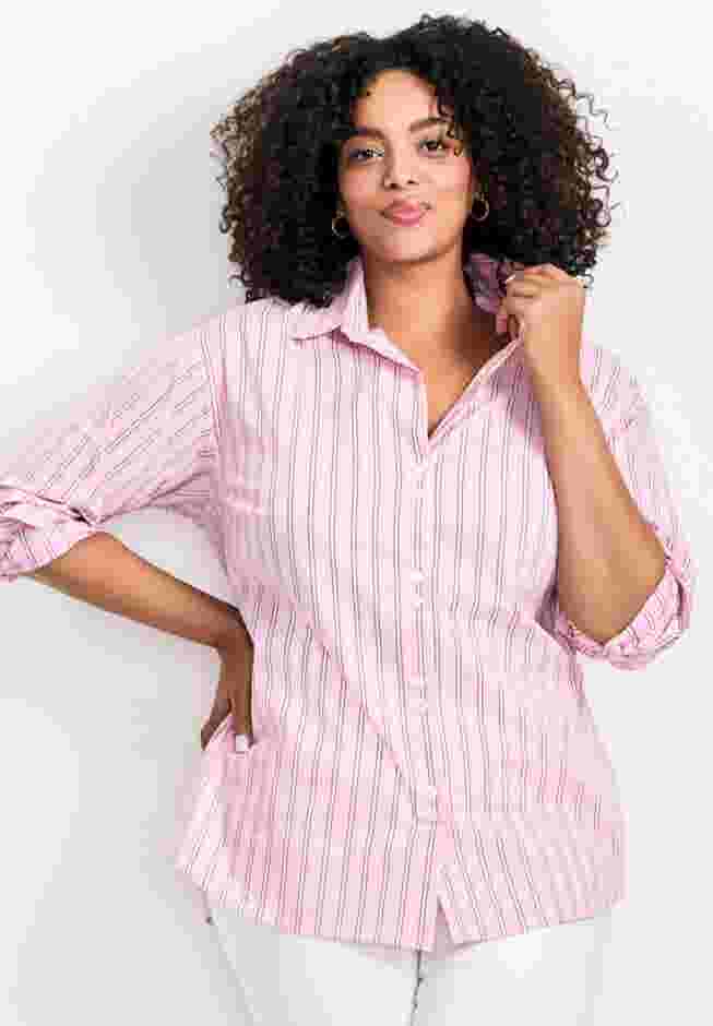 Classic Stripe Boyfriend Shirt image number 0