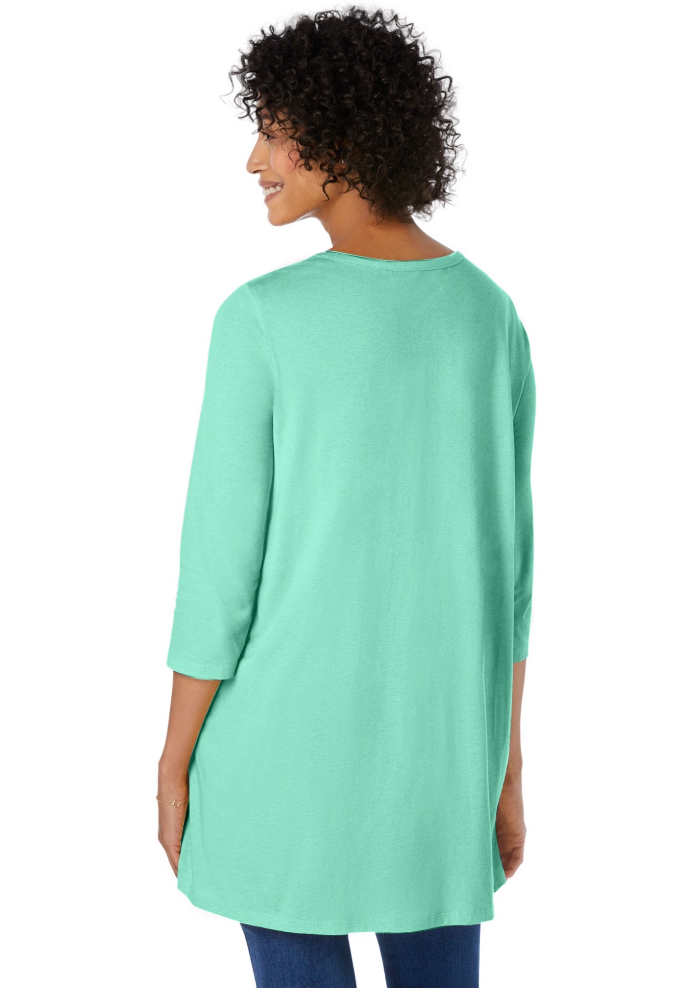 Smocked Henley Trapeze Tunic image number 1